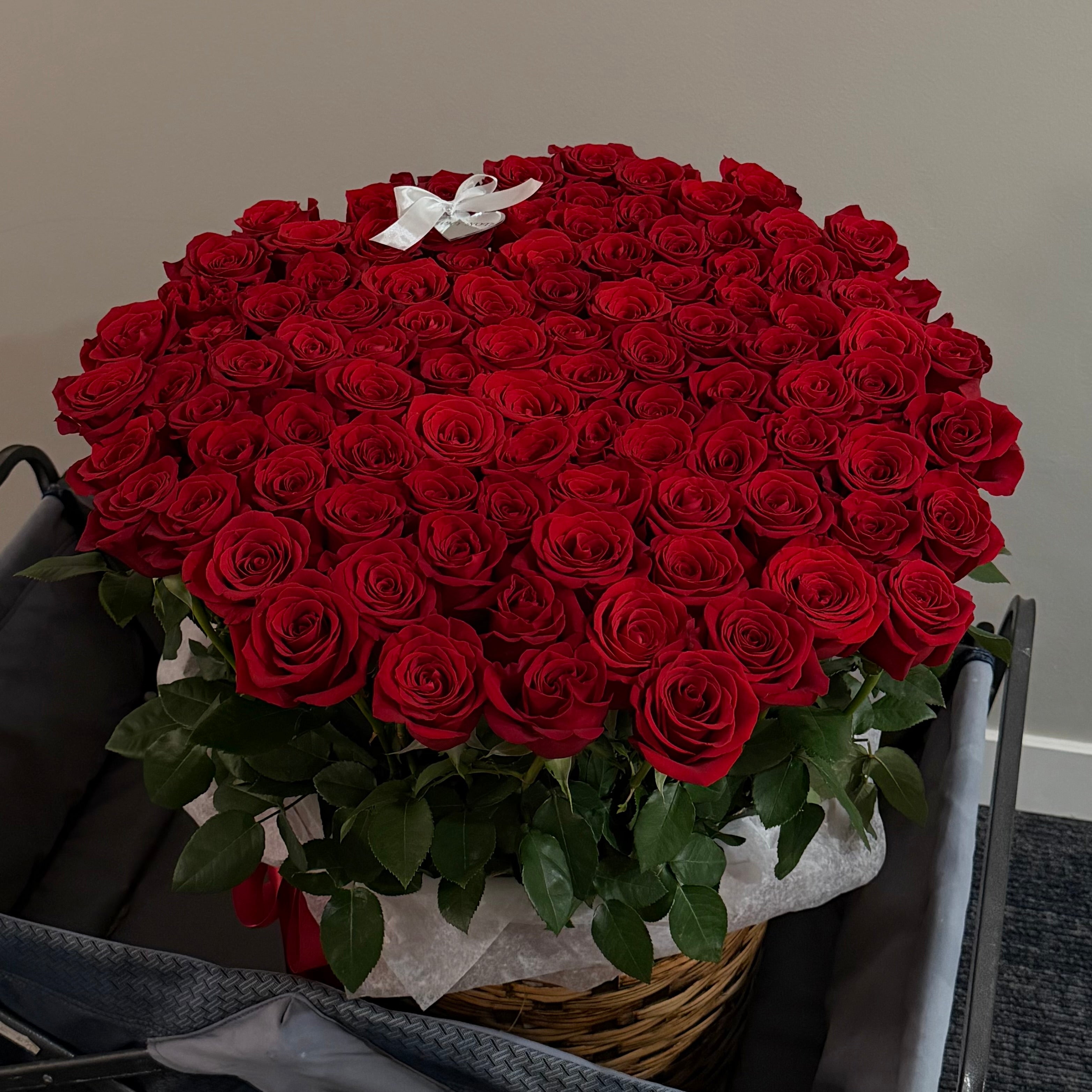 100 red roses
