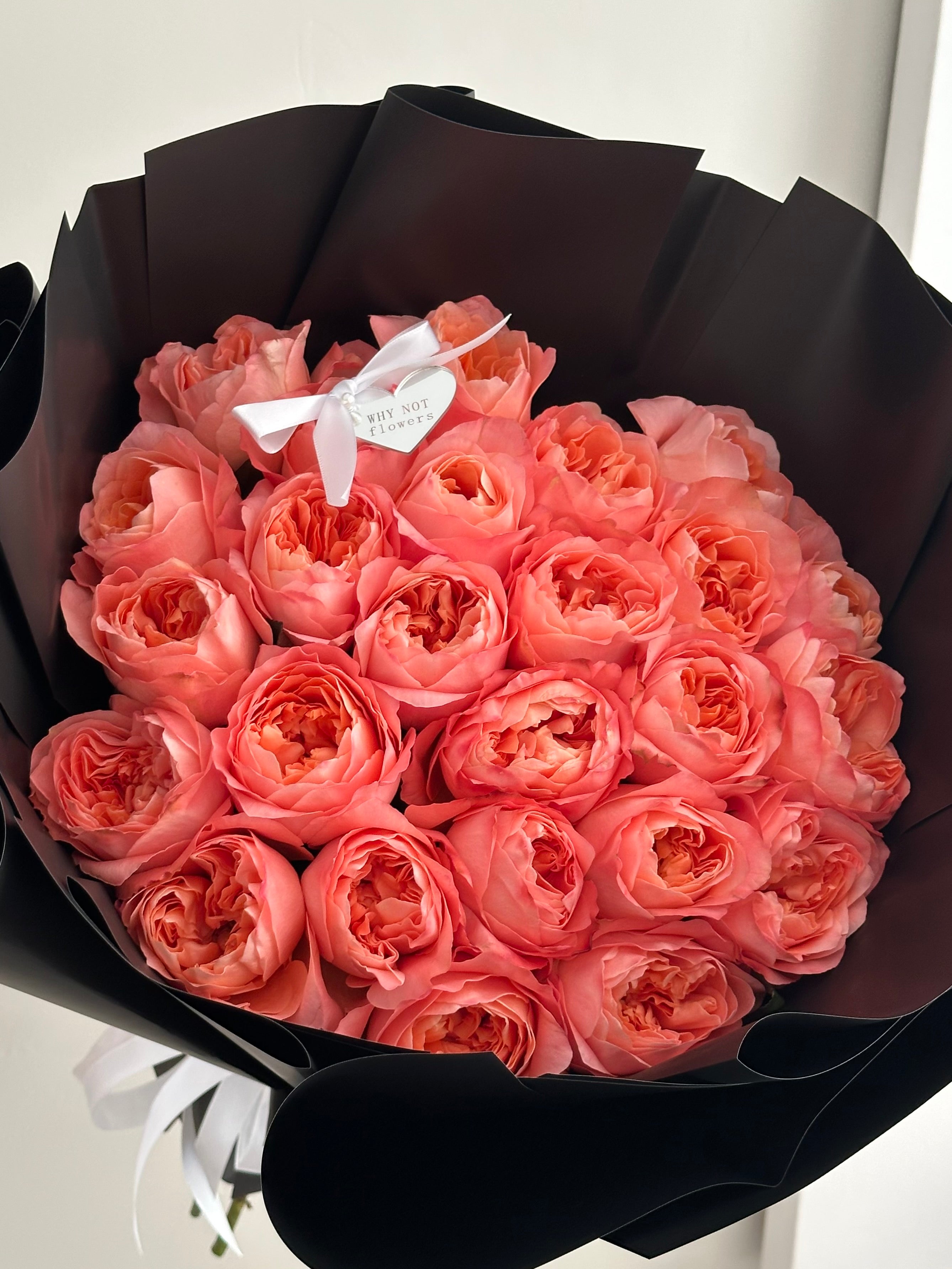 25 Pink Garden Roses/Premium