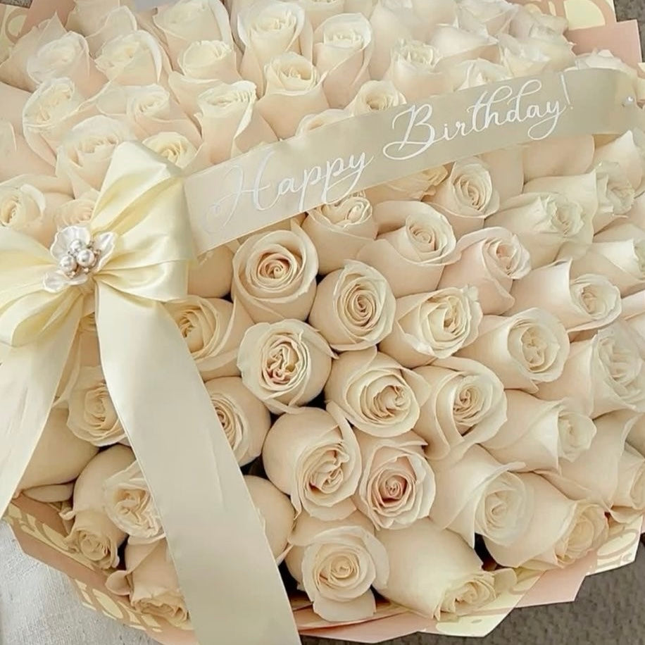 Custom Ribbon with Bow for Bouquets