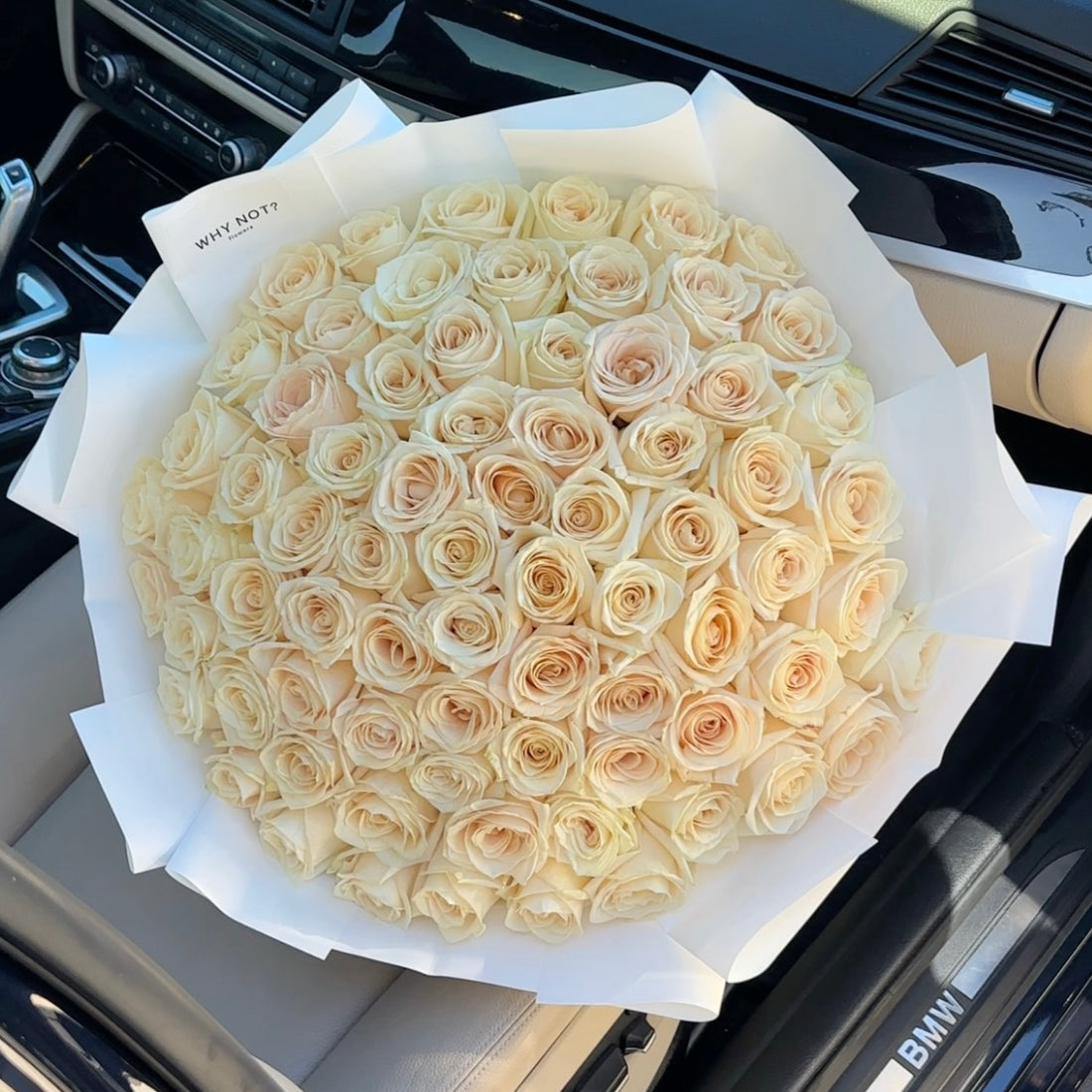 75 Ivory Roses
