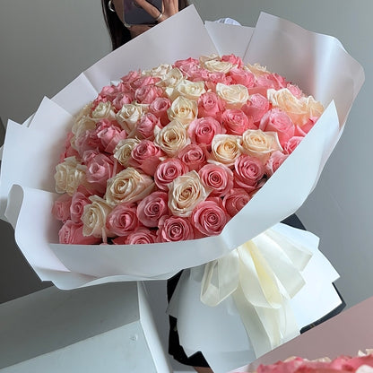 75 Pink and White Roses