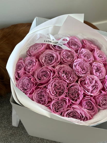 25 Dusty Lilac Roses/Premium