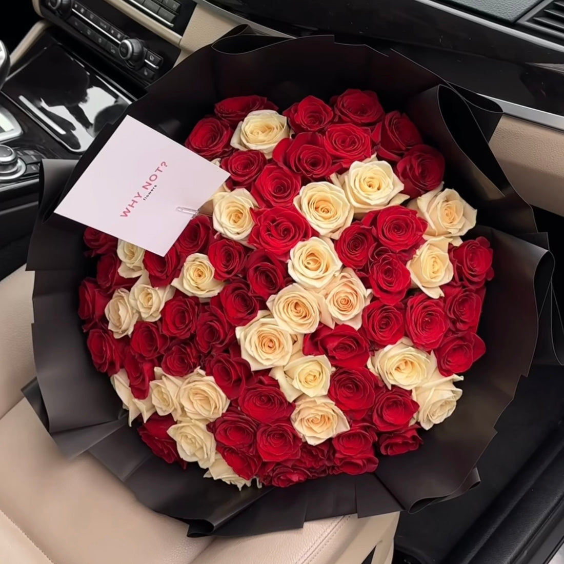 75 Red and White Roses